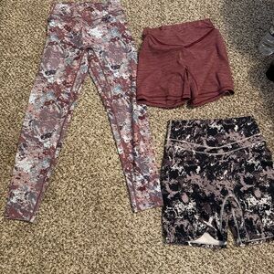 VITALITY Activewear Leggings and Shorts Set